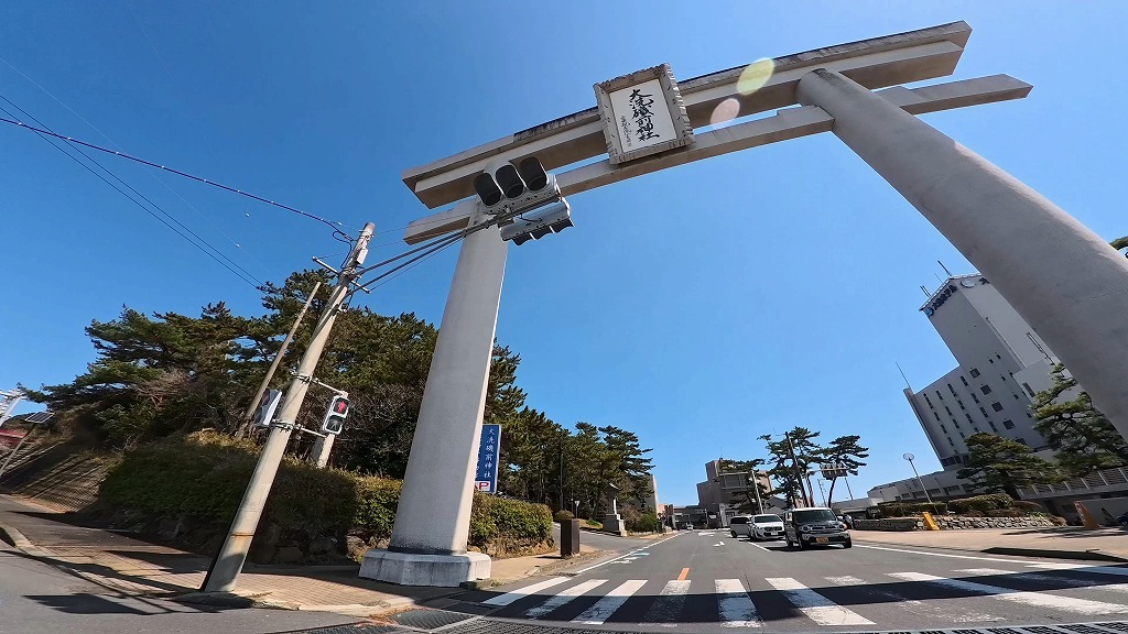 大洗海岸 サンビーチ通り 大洗海岸通り